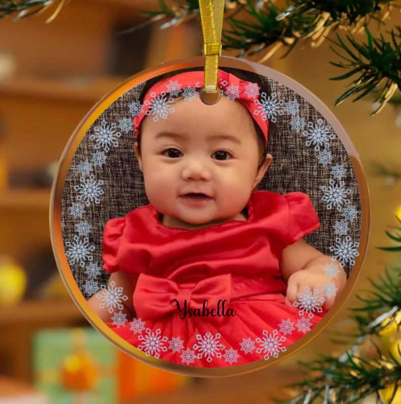 Personalized Acrylic Christmas Ornament (Full Photo)