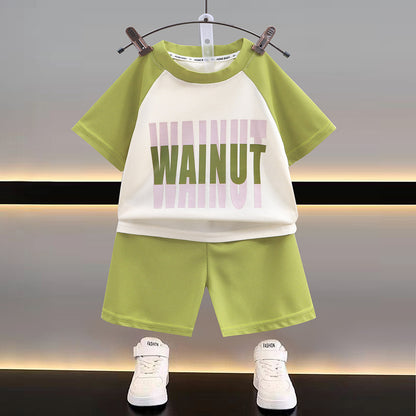 0-4 yrs old Baby Kids short sleeve set Terno for boy girl T-shirt with shorts summer wear