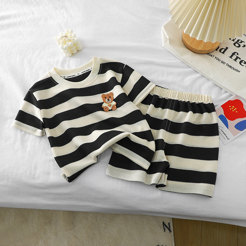 Baby Kids short sleeve set Terno for boy girl T-shirt with shorts Cotton summer wear