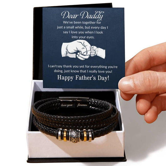 Dear Daddy | Men's "Love You Forever" Bracelet