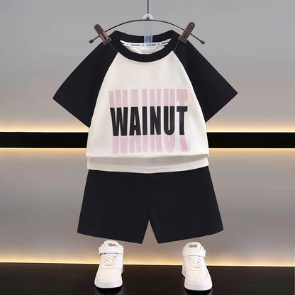 0-4 yrs old Baby Kids short sleeve set Terno for boy girl T-shirt with shorts summer wear